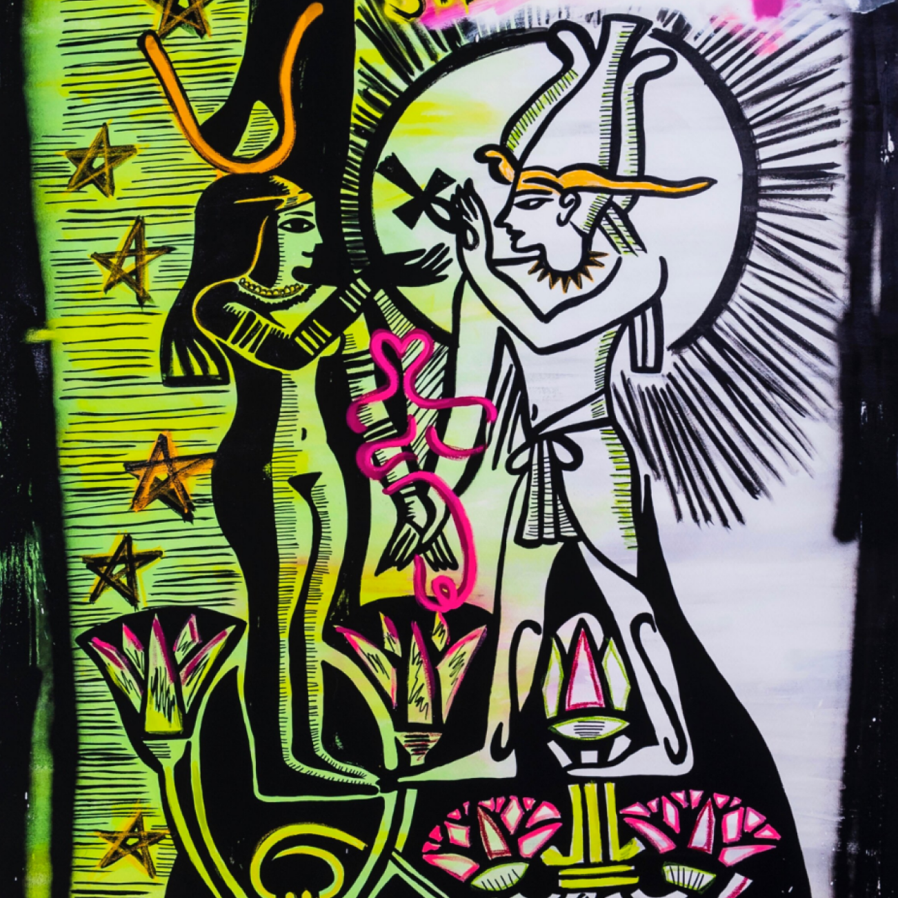 Subverting Ancient Mythology Through Mixed Media Painting: Marian Mekhail Explores Egyptian Roots with Feminist Gaze