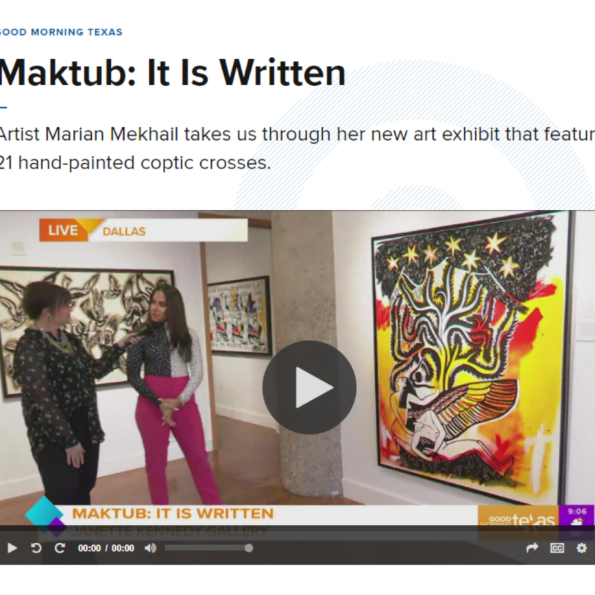 WFAA Good Morning Texas: “Maktub: It Is Written”